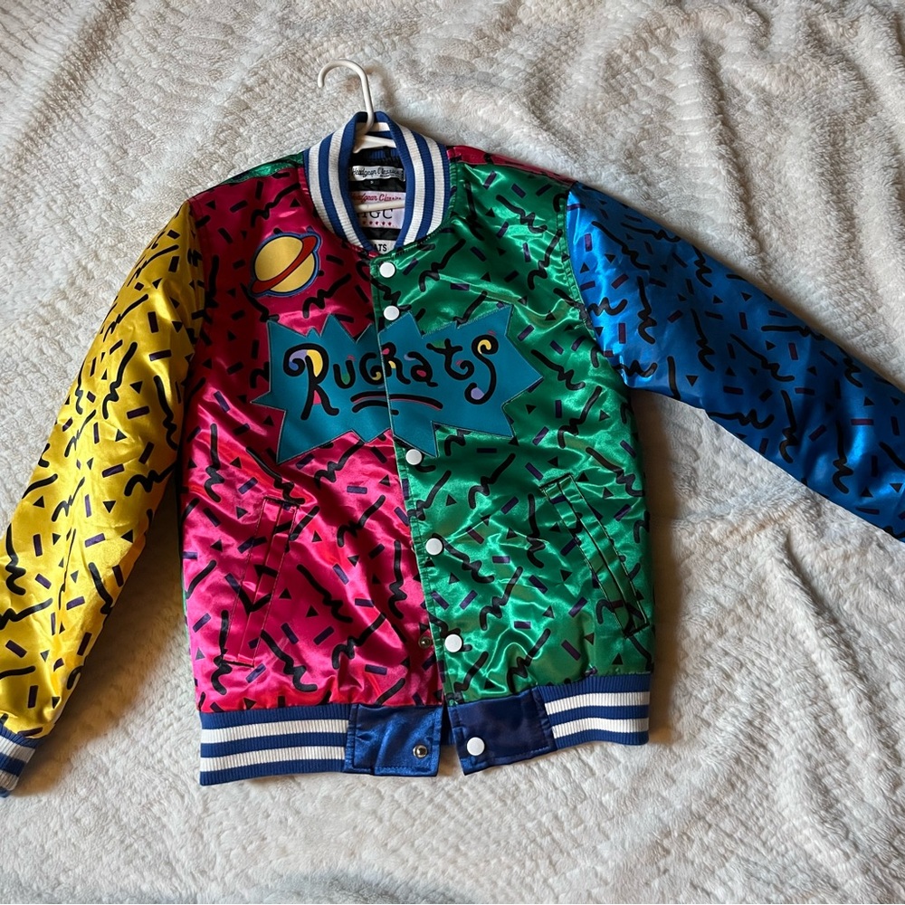 Vintage- Rugrats Colorful Kids Puffer Jacket
